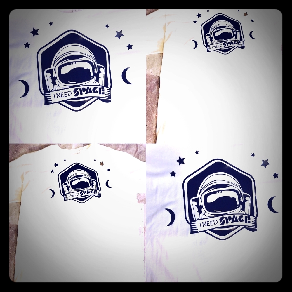 "I Need Space"  white t-shirt